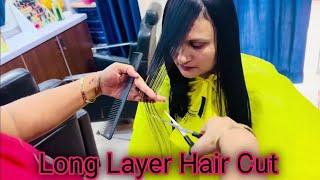 How To Long Layer Hair Cut |  Step Cut For Medium Hairs | Step by Step | Cutting | Hairs |easy way