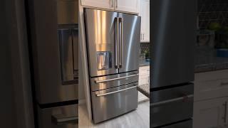 NEW Refrigerator is FINALLY here  @CAFEAppliances  #freddsters #newhouse #moving