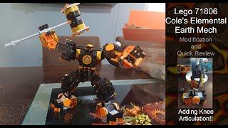 LEGO - Cole's Elemental Earth Mech (71806) Mods tutorial and Quick Review