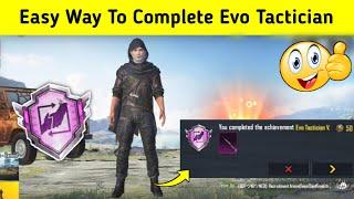 Easy Way To Complete Evo Tactician Achievement In Bgmi | Pubg Mobile | How To Complete Evo Tactician