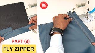 How To Make A Pant Fly Front Zipper | Sewing Technique For Beginners