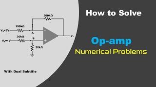 How to solve Numerical problems of Op amp