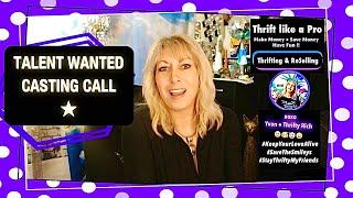 TALENT WANTED : CASTING  Part Time Thrifters Pickers Dealers Resellers