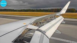 Lufthansa A320-200SL "Pefect Wing-View" Landing in Frankfurt!