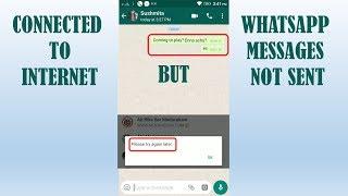 Whatsapp messages not delivered (Pending with clock symbol)-Fixed