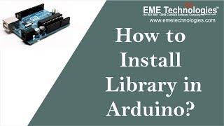 How to Install library in Arduino