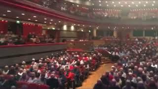 View from the stage December 2019 Birmingham Symphony Hall