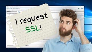 How to create a Certificate Request (CSR) code using IIS on Windows