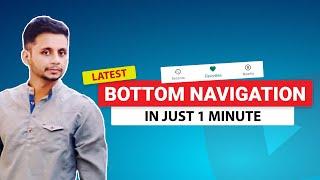 Android Studio Tutorial - Bottom Navigation Bar with Fragment in Hindi