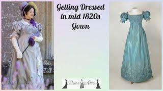 Dressing up in a 1825 gown