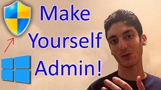 How to make yourself admin WITHOUT knowing password on Windows!