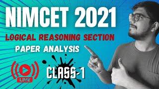 NIMCET 2021 PYQ LOGICAL REASONING &  ANALYTICAL ABILITY I OneStop MCA LR Series | Part 1 Live Class