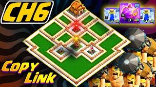 COC Best New! Capital Hall 6 Base LayouT Copy Link!! | Capital Peak (CH6) Base, Clash of Clans