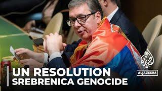 UN Srebrenica resolution: July 11 designated genocide remembrance day