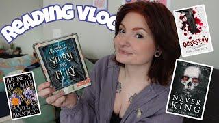 decorating my library, new kindles, & new favorite reads | reading vlog |