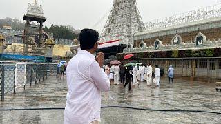 Telugu Cinema Hero Venu at Tirumala Temple With Family