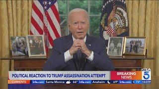 Political reaction to Trump assassination  attempt