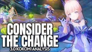 consider these CHANGES! the state of Kokomi in 3.0 | Genshin Impact