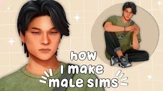 how i create my male simstips + cc links  | the sims 4