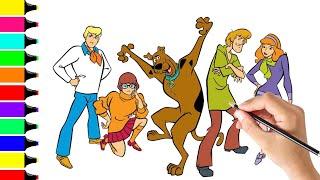 Scooby Doo Coloring Pages for Kids || How to Paint Scooby Doo