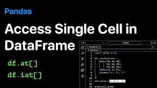 How to access single Cell value in Pandas DataFrame - Examples | ProgramGuru.org