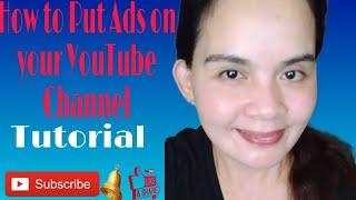 #tutorial #how to #put ads              How to Put Ads on your Channel @NenTanan