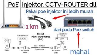 Poe Injektor cctv dan router wifi