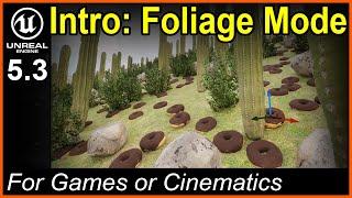 Unreal Engine 5 - Foliage Tool - Learn how to place foliage (and/or donuts) in your level! #ue5