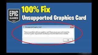 How To Fix Epic Games Launcher Unsupported Graphics Card Error