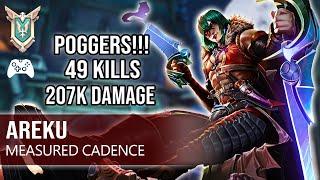 POGGERS! Crazy 49 Kills 207K Damage Areĸu Caspian Paladins Competitive (Master) MEASURED CADENCE