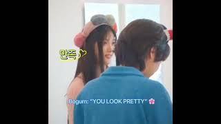 Bogummy giving a cute compliment to Yoojungie ️