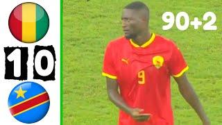 Guinée vs RD Congo RDC 1-0 Résumé et Buts de Match Aujourd'hui en Éliminatoire Coupe d'afrique 2025