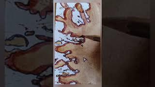 Coffee Spill Art #shorts #diy #ideasartandcraft