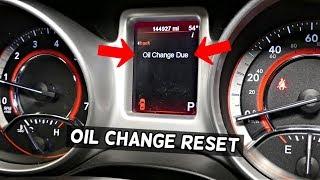 DODGE JOURNEY OIL LIGHT RESET. HOW TO RESET OIL LIFE. OIL Change Due Reset