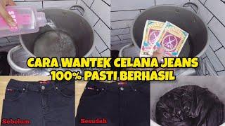 CARA WANTEK YANG BENAR 100% PASTI BERHASIL | WANTEX HITAM CELANA JEANS | TUTORIAL WANTEK WANTEX