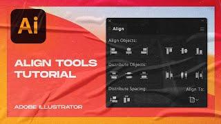 ADOBE ILLUSTRATOR CC 2021 Align tools tutorial | Learn how to use key objects & distribute spacing!!