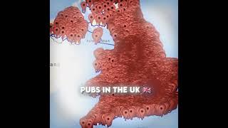 Mcdonalds in USA vs Pubs in UK #viral #maps #fyp #memes #funny #shorts