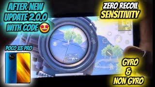 POCO X3 PRO PUBG New Sensitivity Settings | GYRO & NON GYRO WITH SENSI CODE  OF NEW UPDATE 2.0.0