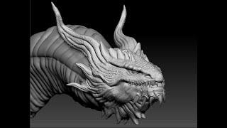 How to sculpt a Dragon step by step in zbrush part 4