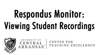 Respondus Monitor: Viewing Student Recordings