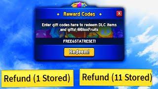 ALL 6 NEW FREE STAT RESET CODES for ROBLOX BLOX FRUITS!