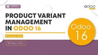 Product Variant Management in Odoo 16 | Odoo 16 Functional Tutorials