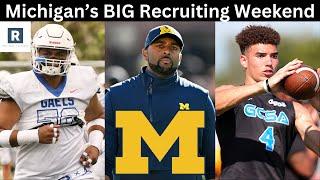 Michigan Football Hosts MASSIVE Recruiting Weekend | Michigan Football Recruiting News