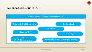 Außenhandelskammer (AHK) - ‍ EINFACH ERKLÄRT ‍