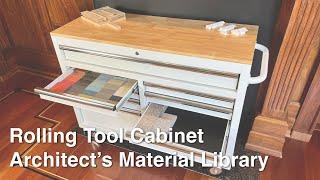 Using a 9-Drawer Tool Cabinet as Architect's Material Library