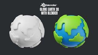 Earth Globe 3D Blender Tutorial