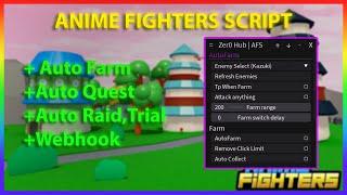 ANIME FIGHTERS SCRIPT | Auto Farm , Auto Trial, & More | Zer0 Hub