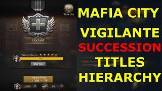 Vigilante Succession, Titles, Hierarchy - Mafia City