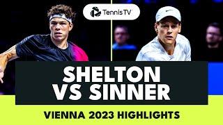 FUN Ben Shelton vs Jannik Sinner Match | Vienna 2023 Highlights