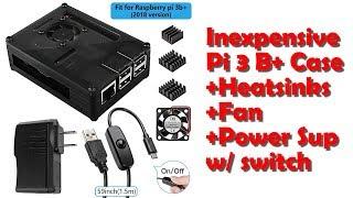 Smraza for Raspberry Pi 3 B+ Case with Fan + Heatsinks Overview